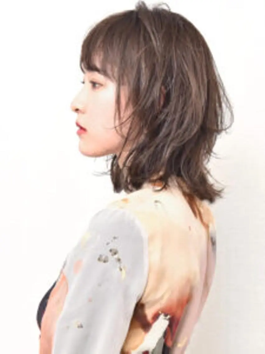 ミディアム 髪質改善ヘアエステ AND ONEのヘアスタイル