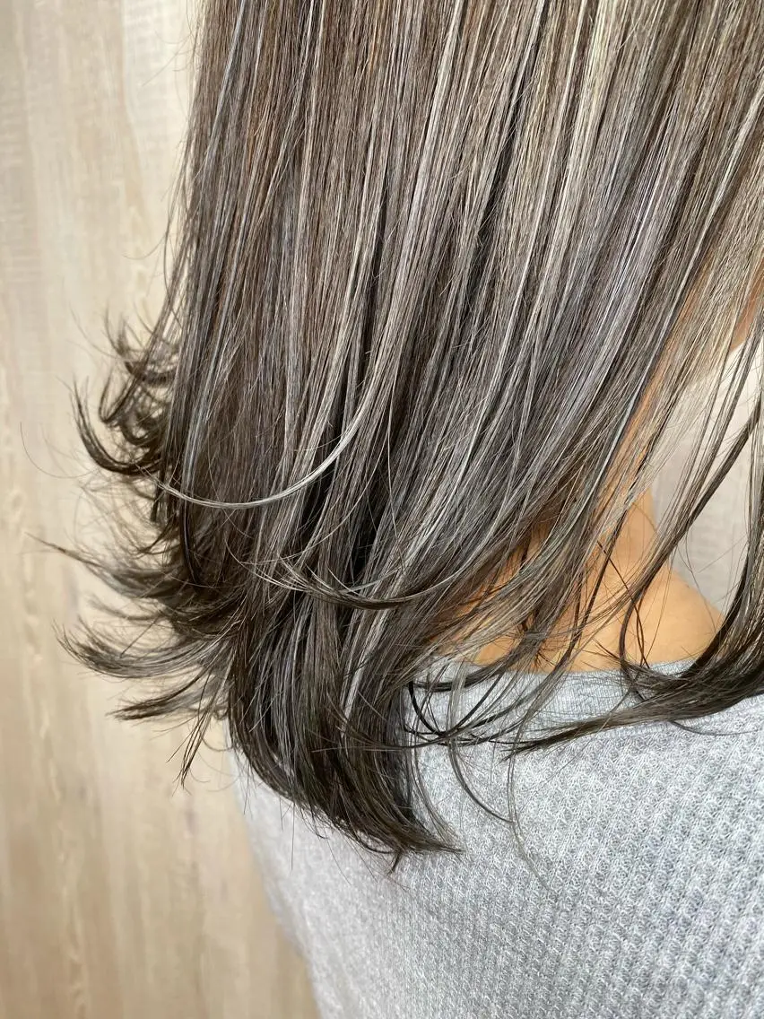 セミロング カラー ハイライトカラー ハイライト 🦋Oasis RINA 🦋のヘアスタイル