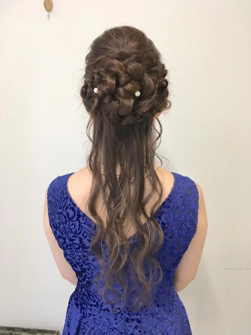 ロング ヘアアレンジ ヘアセット yoshi ☆のヘアスタイル