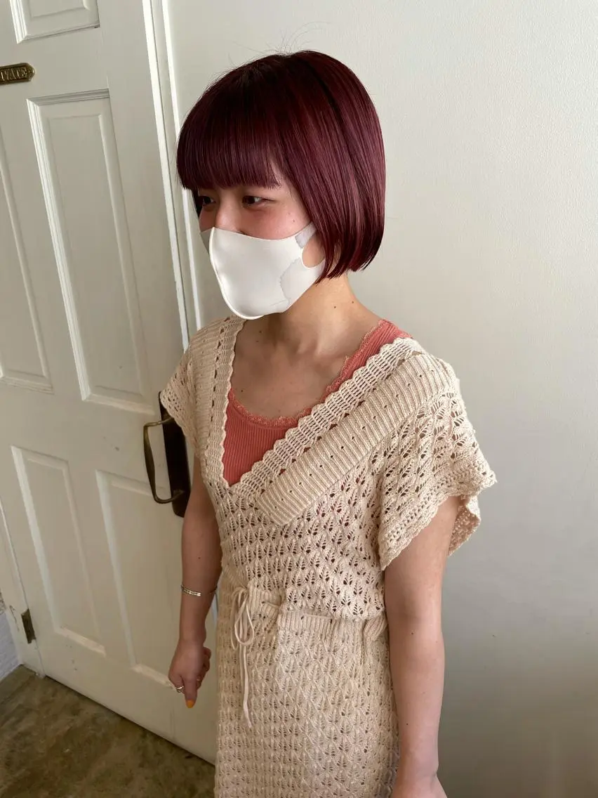 ショート カラー カット ヘアカラー トリートメント MIOベージュカラー 柔らかいカラーのヘアスタイル