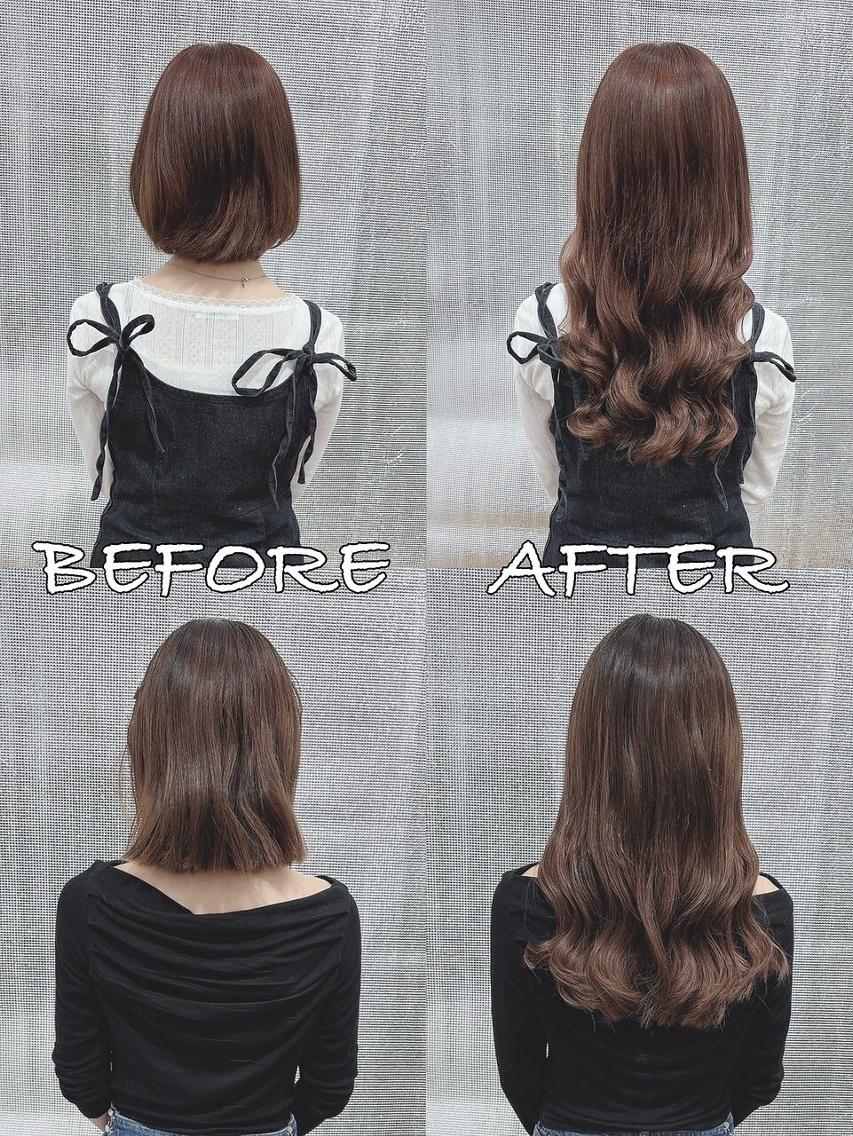 ロング カラー ヘアアレンジ シールエクステ バレイヤージュ ブリーチ ケアブリーチ ダブルカラー LIP 大阪本店 エクステ MISAのヘアスタイル