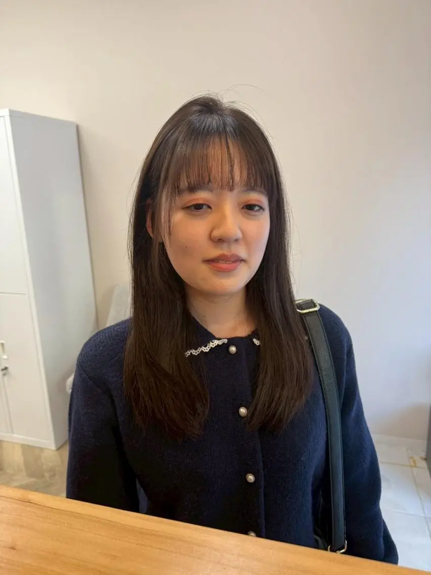 ミディアム カラー ベージュカラー ブリーチ 透明感カラー ダブルカラー ブリーチなしカラー 髪質改善ミルクティー SATSUKI🌼.のヘアスタイル