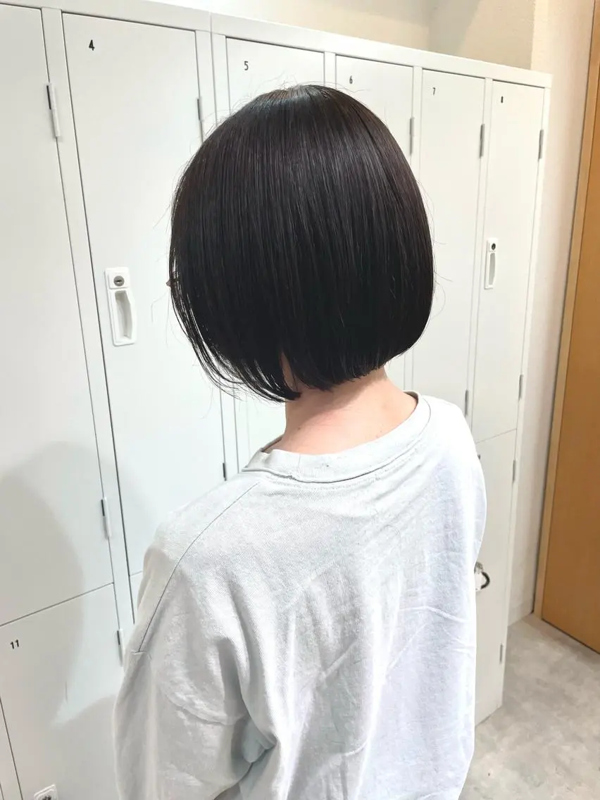 ショート カラー カット 縮毛矯正 トリートメント 田中大星 /ボブ 縮毛矯正のヘアスタイル
