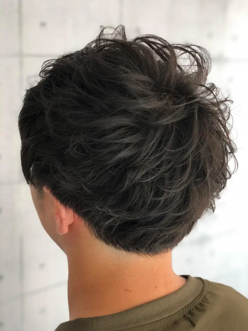 ショート メンズ マッシュ メンズパーマ ショートヘア 北脇 健治のヘアスタイル