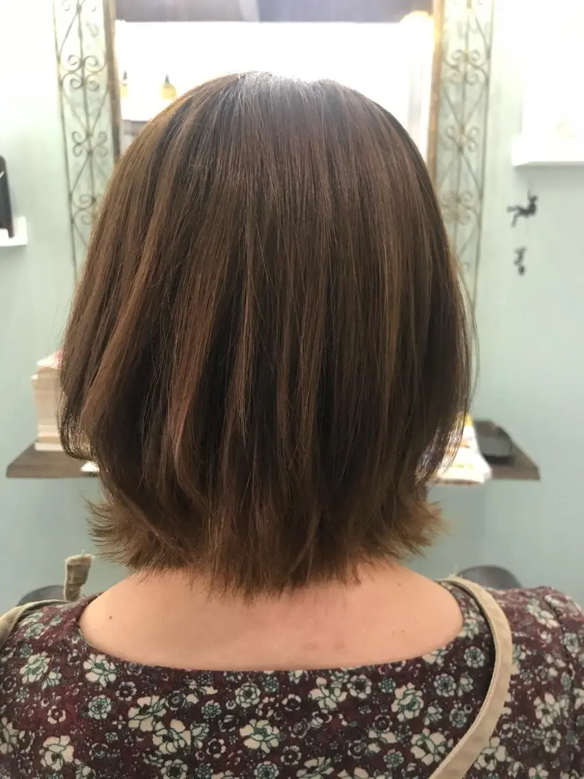 ミディアム R ri R takagiのヘアスタイル