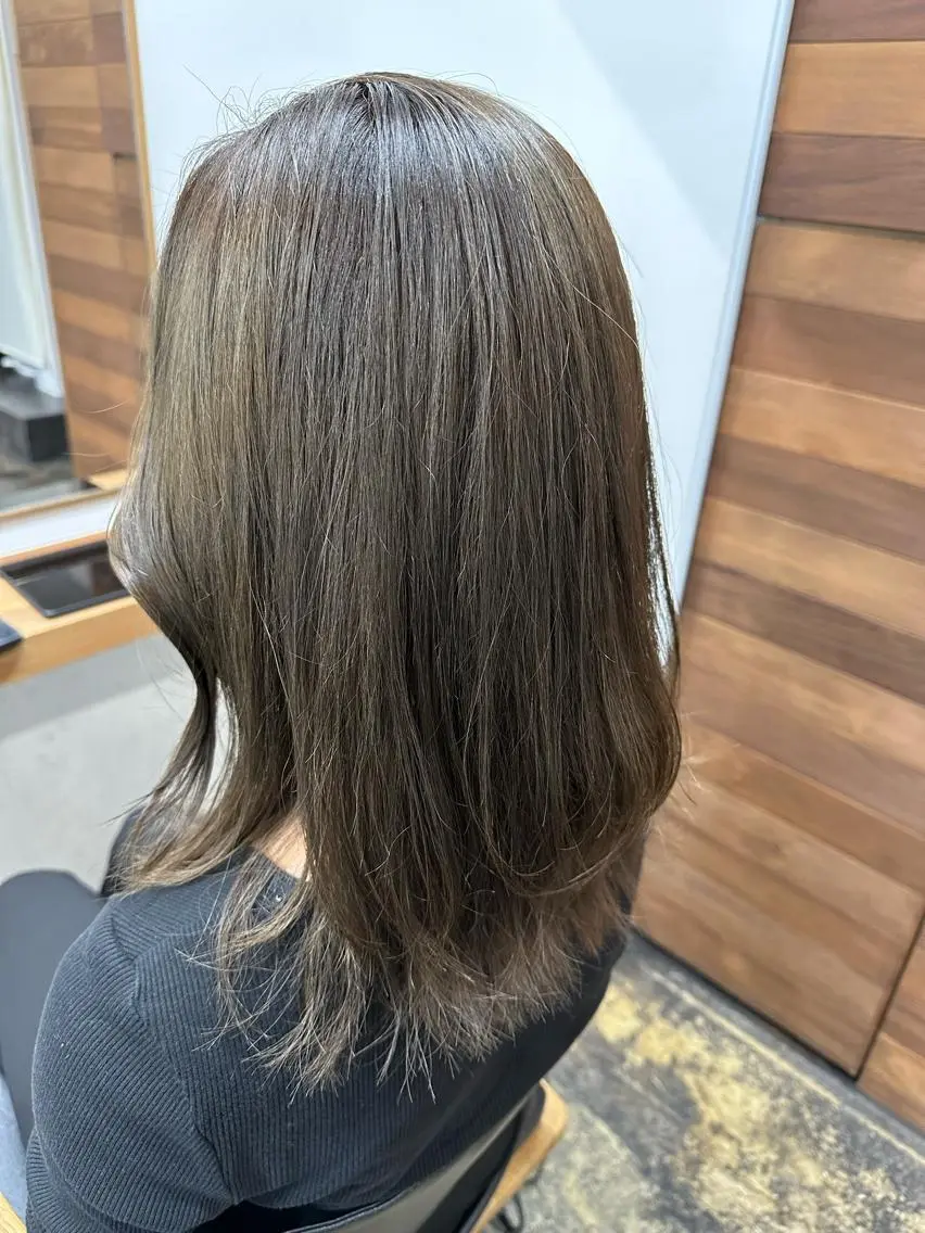 カラー MIYU透明感カラー ブリーチなしWカラーのヘアスタイル