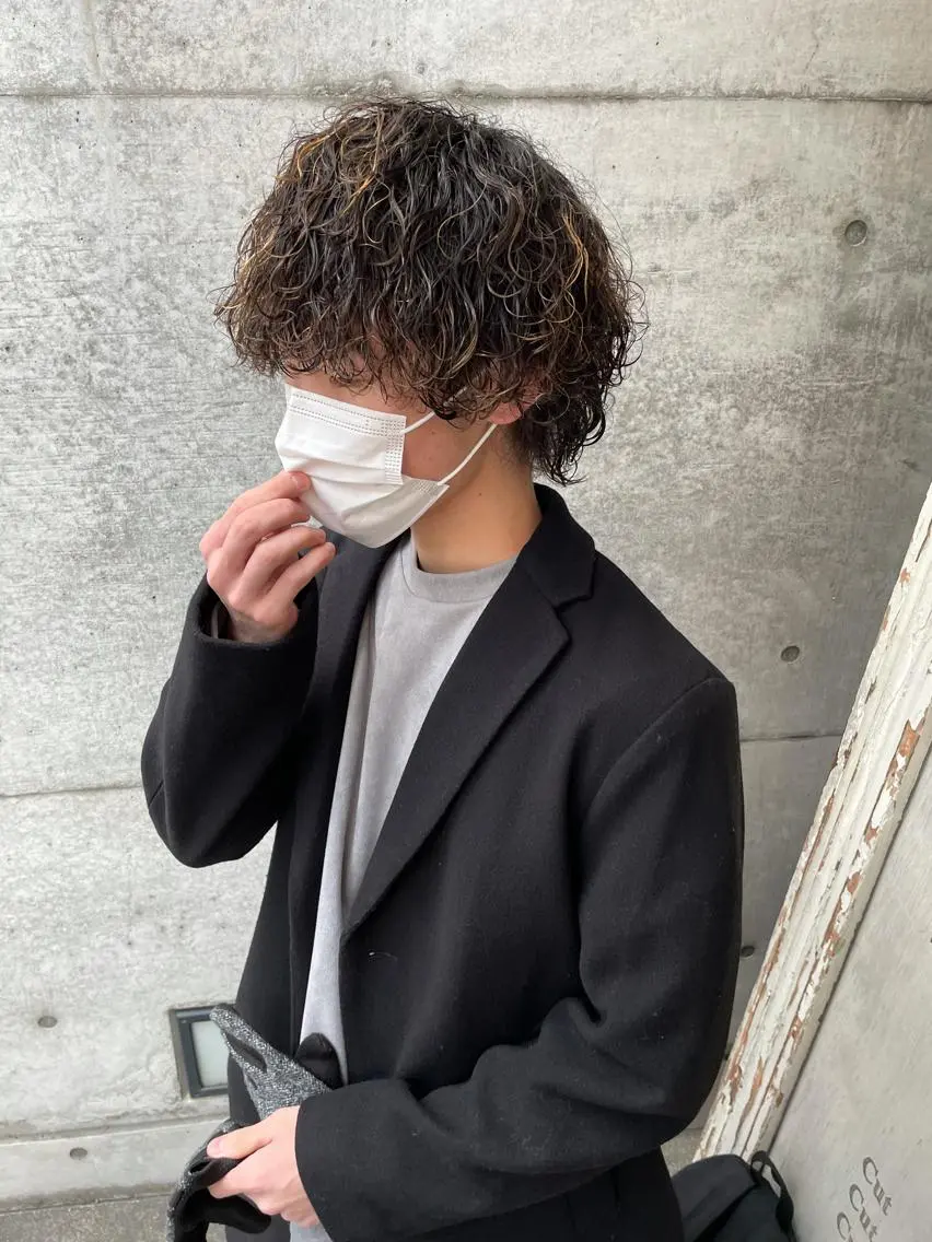 メンズ カット パーマ メンズ特化美容師 ハスイルイのヘアスタイル