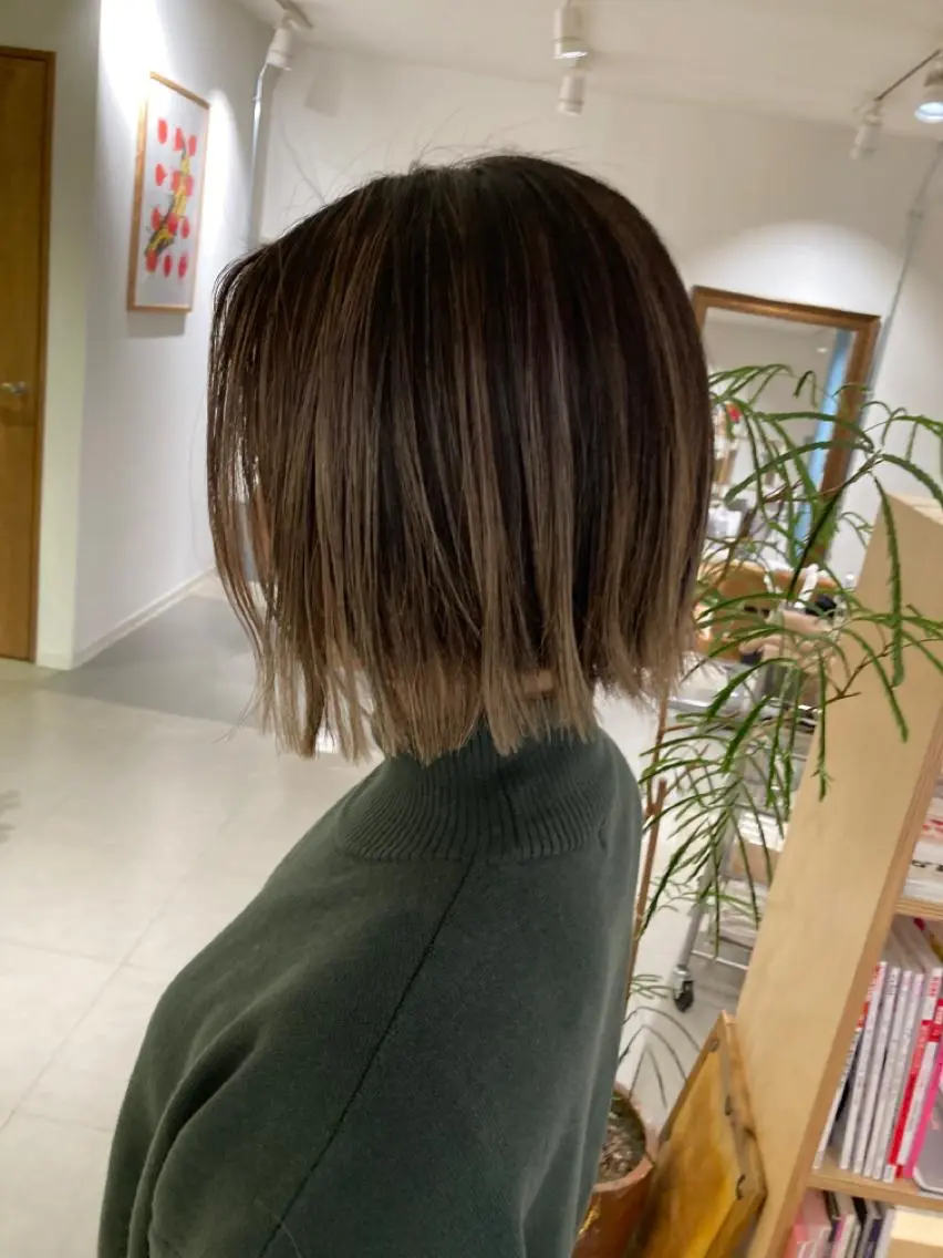 カラー カット ヘアカラー トリートメント 坂上 岳のヘアスタイル
