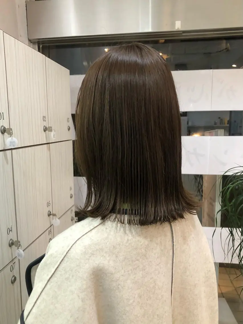 セミロング カラー アッシュ ベージュカラー 🤎ベージュカラー/ 髪質改善/山岸🤎のヘアスタイル
