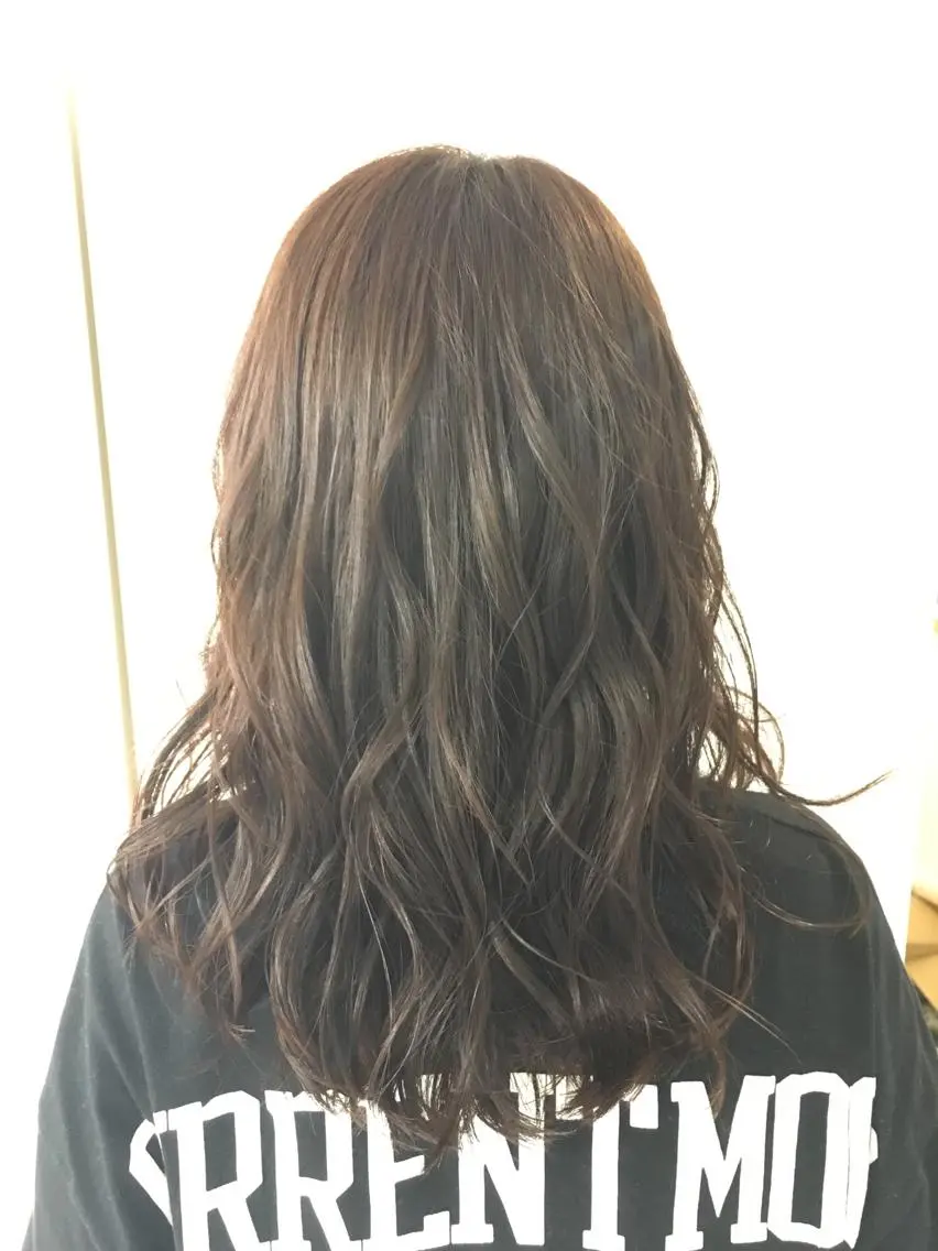 セミロング カラー ヘアアレンジ 金子 富士のヘアスタイル