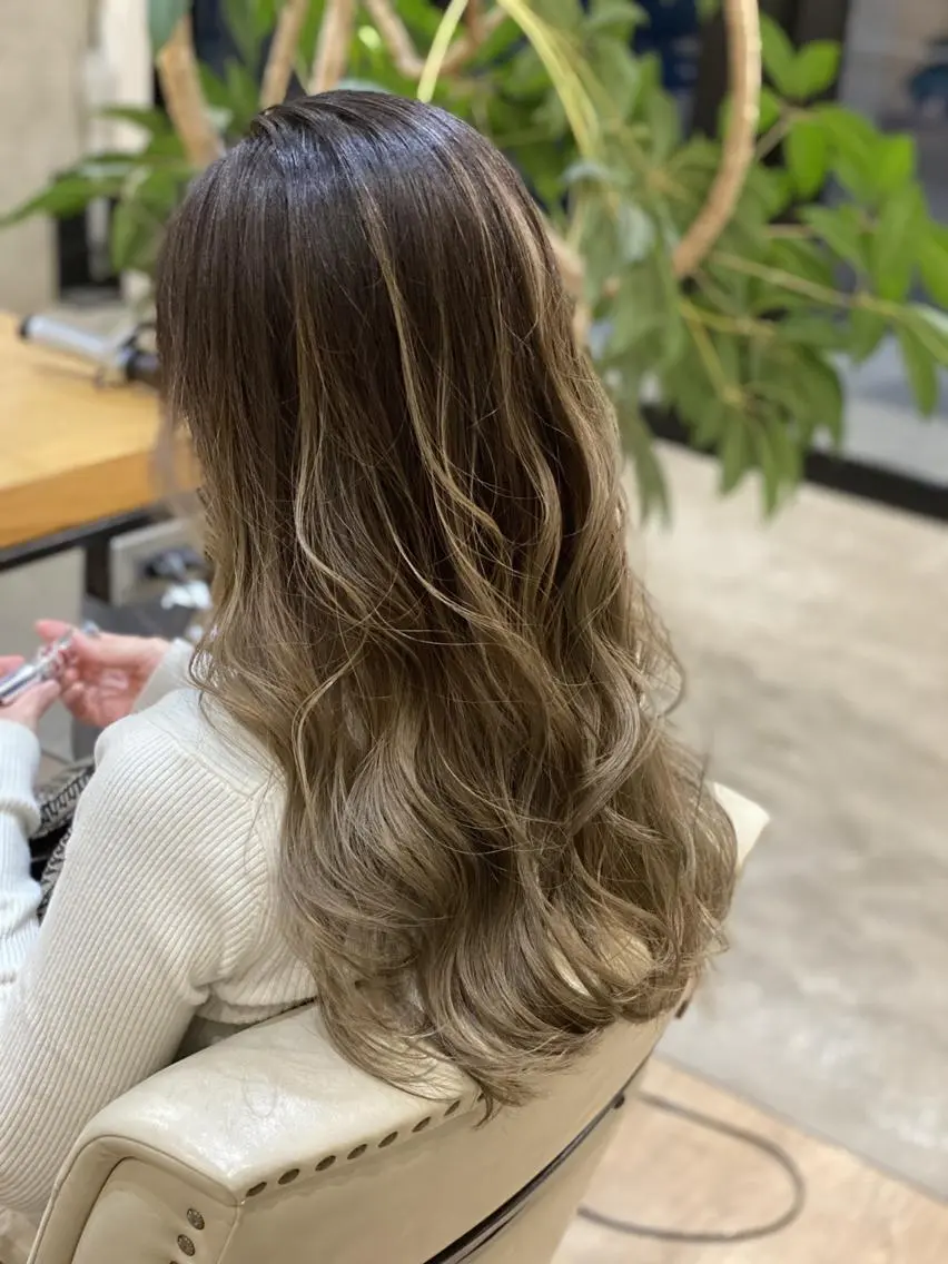 ロング 似合わせ透明感カラー 宇治　ヤマノのヘアスタイル