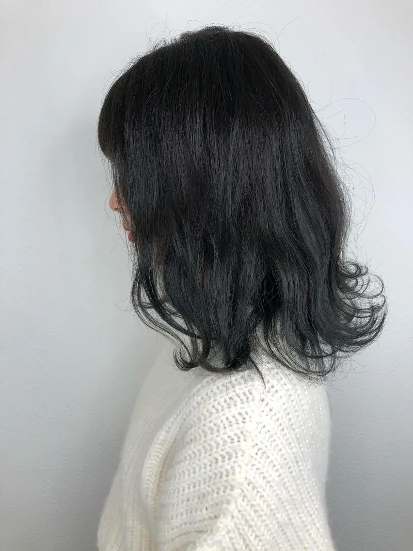 ミディアム Rubik難波樽本 譲二のヘアスタイル
