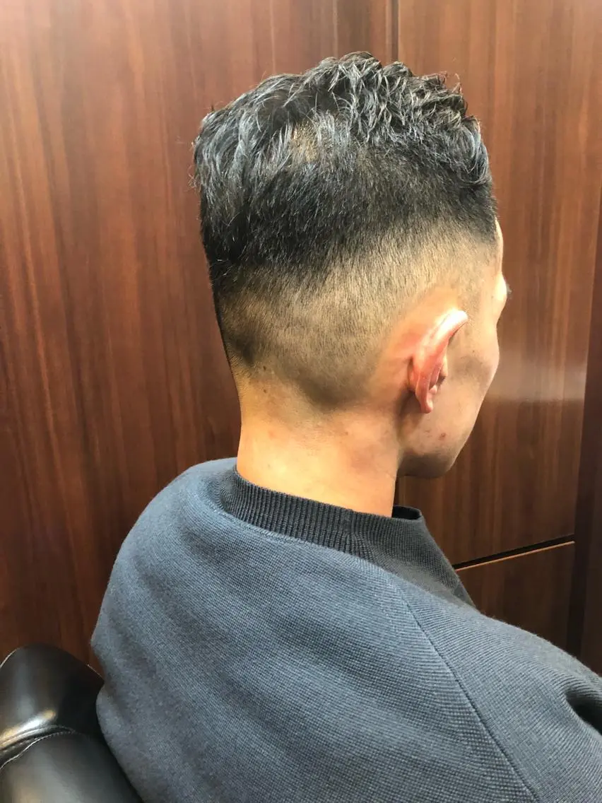 ショート パーマ メンズ 木村 りきのヘアスタイル