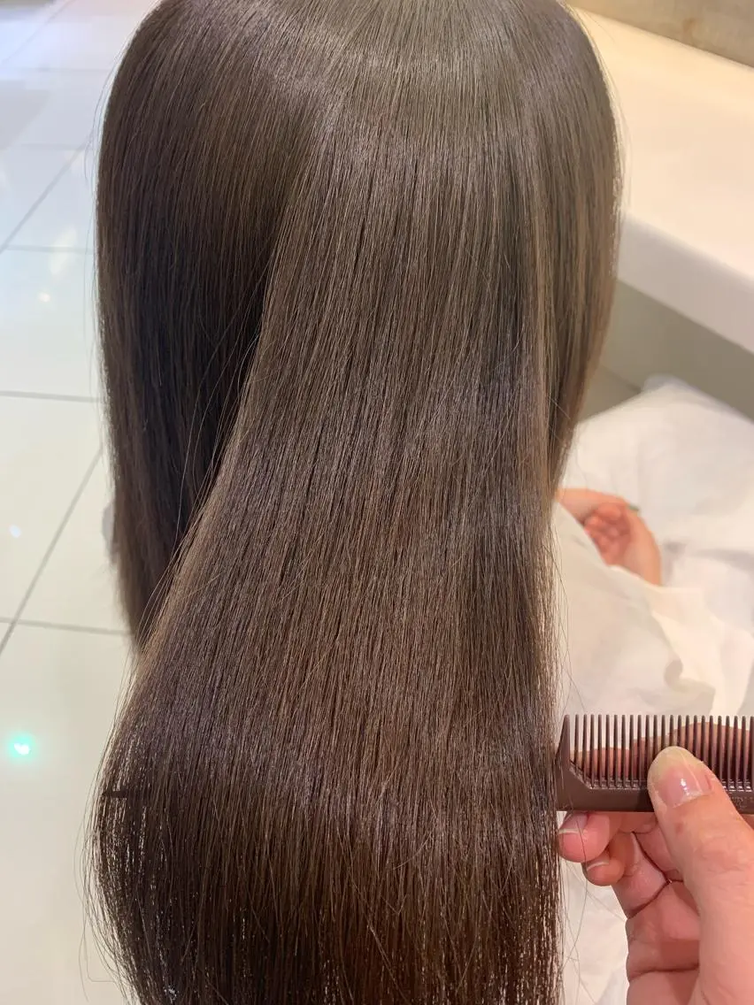 ロング トリートメント ‪🤎艶感ベージュ/ ミルクティー‪🤎のヘアスタイル