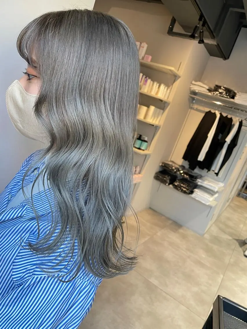 ミディアム カラー ブリーチ ブリーチ👩‍🦳/ ‪✂︎MANAMIのヘアスタイル