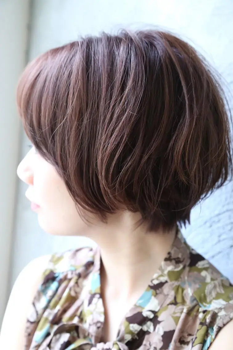 ショート カラー アディクシーカラー アッシュ ミストバング ブリーチ ブロンド N° anfeel 渋谷🪞🫧のヘアスタイル