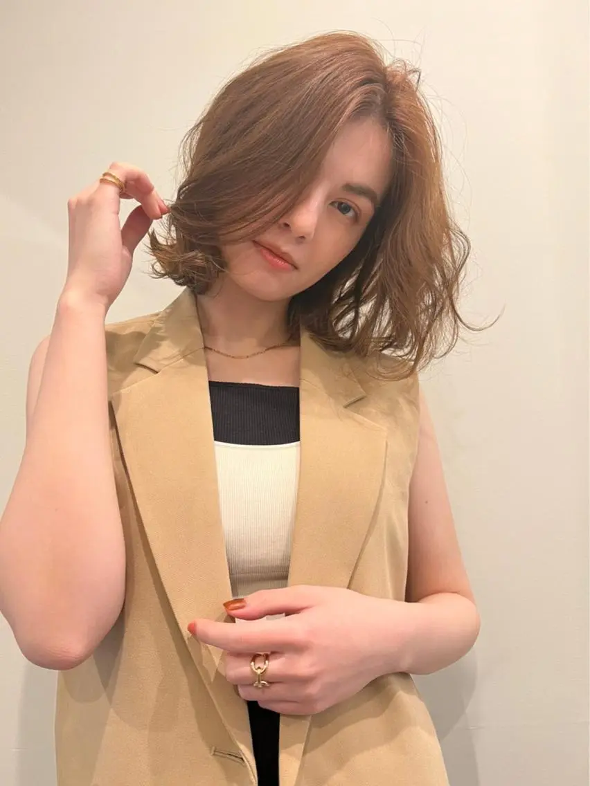 ミディアム カット ヘッドスパ 🍑 モモカ🍑のヘアスタイル