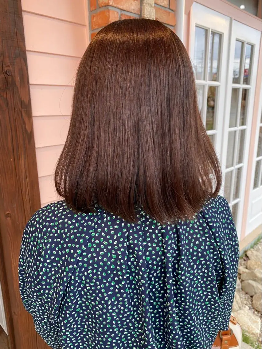 セミロング 藤井 沙季のヘアスタイル
