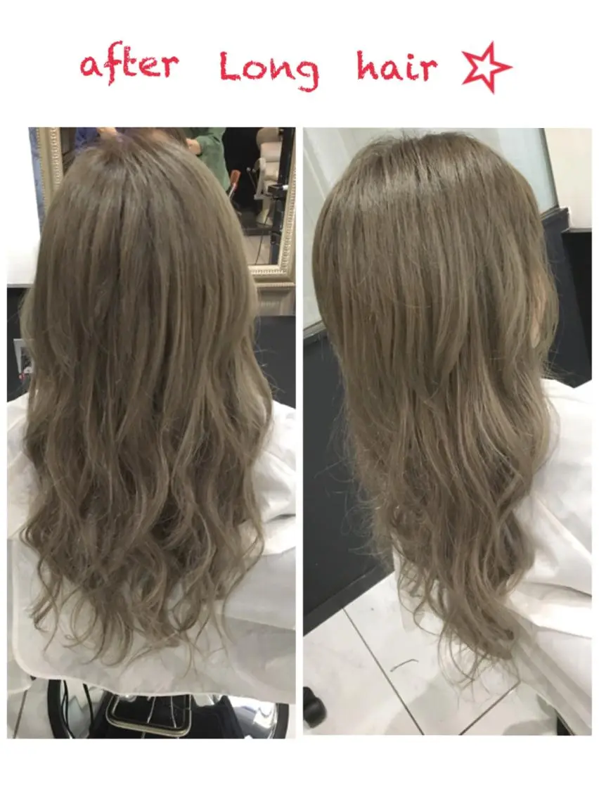 カラー 透明感カラー グレージュ 外国人風カラー 🦖店長🦖pino #しのだスペシャルのヘアスタイル