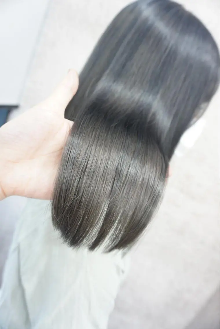 セミロング カット ヘアカラー 縮毛矯正 トリートメント 羽田 hadaのヘアスタイル