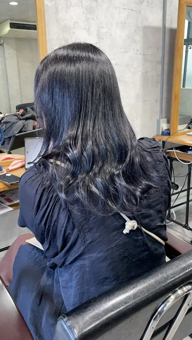 ロング カット ヘアカラー トリートメント ウルフ/デザイン/ 大阪/タカハシユウキのヘアスタイル
