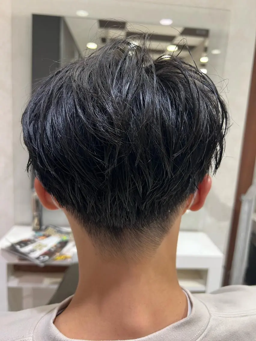 メンズ センターパート カット ヘアセット 古山 侑東 /シャドウパーマのヘアスタイル