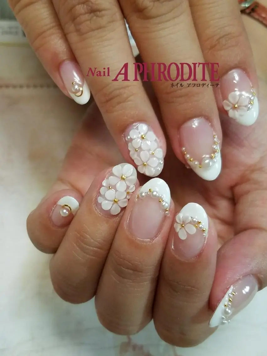 ネイル ブライダルネイル Nail  Aphroditeのネイルデザイン