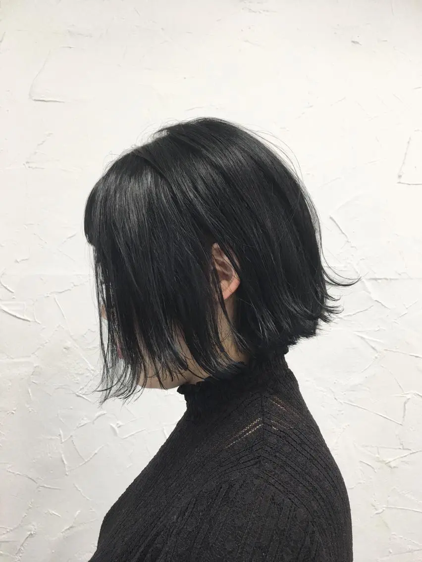 ショート カラー 黒髪 透明感カラー 脱!黒髪 ダブルカラー【上野】のヘアスタイル