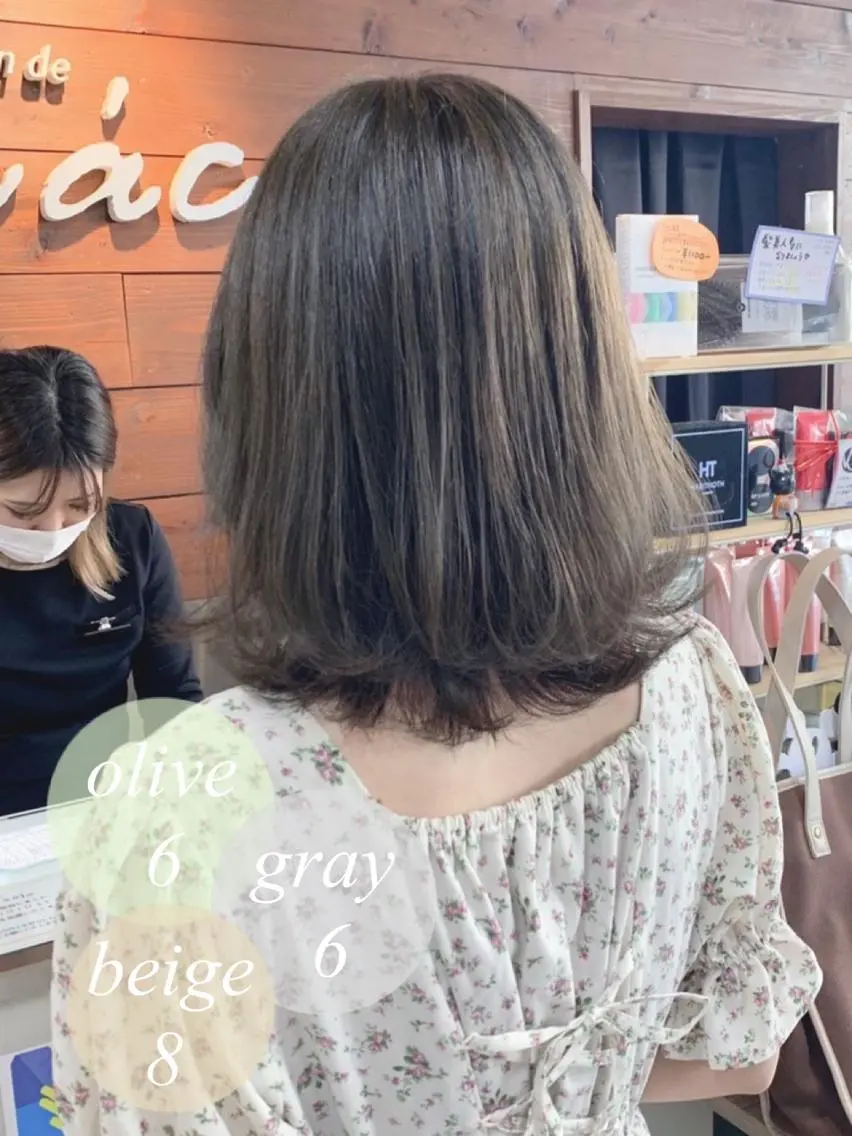 ショート ヘアカラー レイヤー/艶髪カラー 森本くるみのヘアスタイル