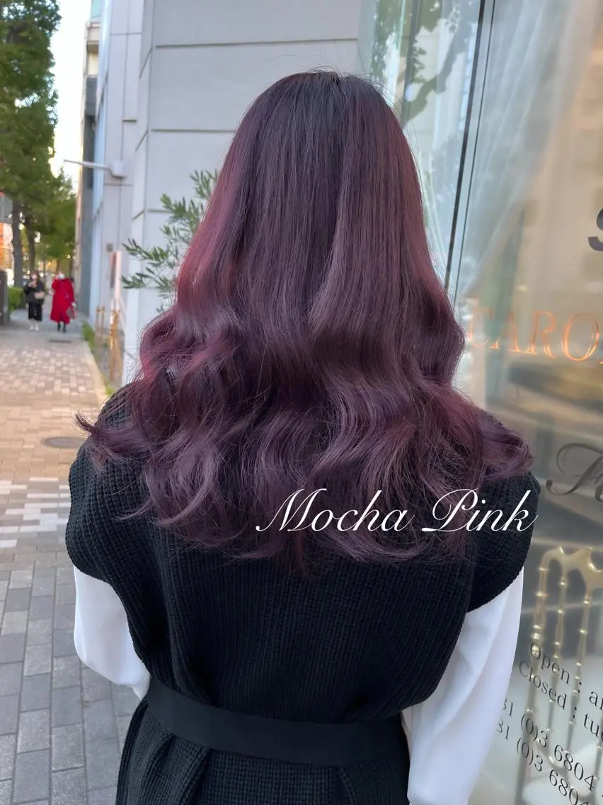 セミロング カラー アイブロウ ブリーチ ヘアカラー miyu /トレンド カラー×艶髪のヘアスタイル