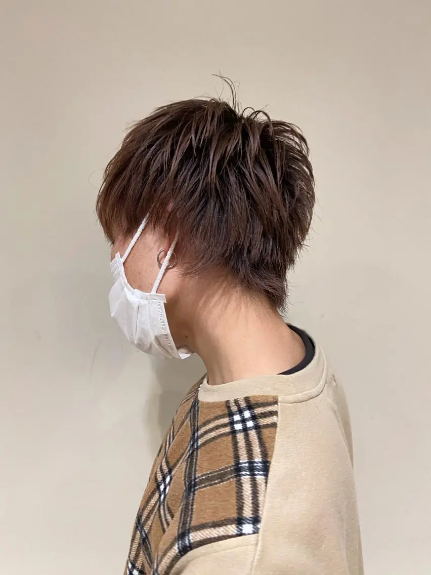 ショート カラー メンズ メンズウルフカット ウルフカット 限定クーポン 💕大量更新ブリーチのヘアスタイル