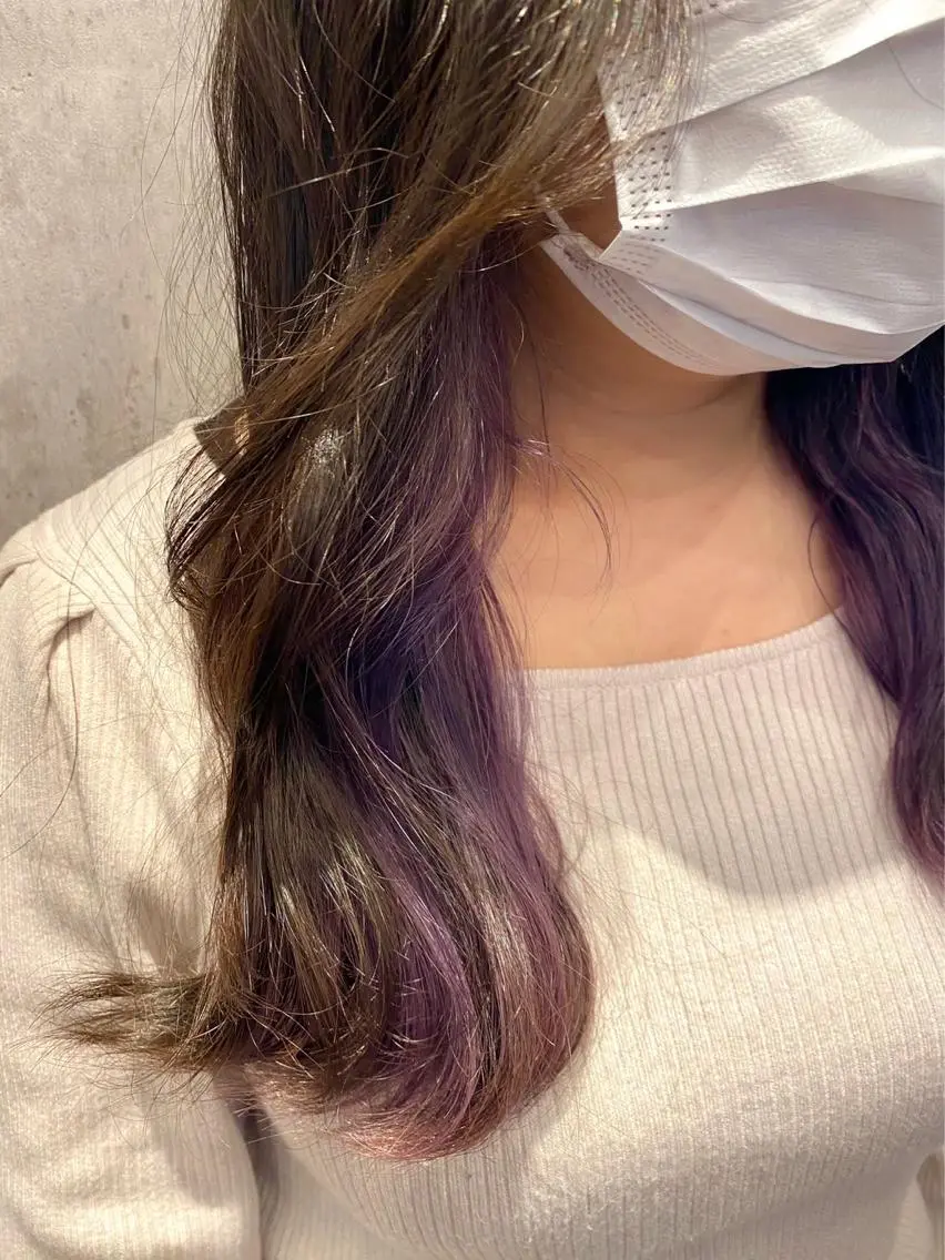 セミロング シールエクステ エクステ エクステ mai /attraのヘアスタイル