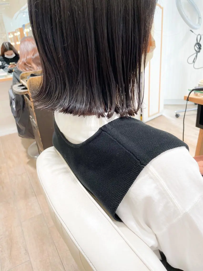 ショート カラー 切りっぱなしボブ ボブ 外ハネヘア カット トリートメント ヘッドスパ ✨カラー支持No.1 🧸ワキ カナコ🧸のヘアスタイル