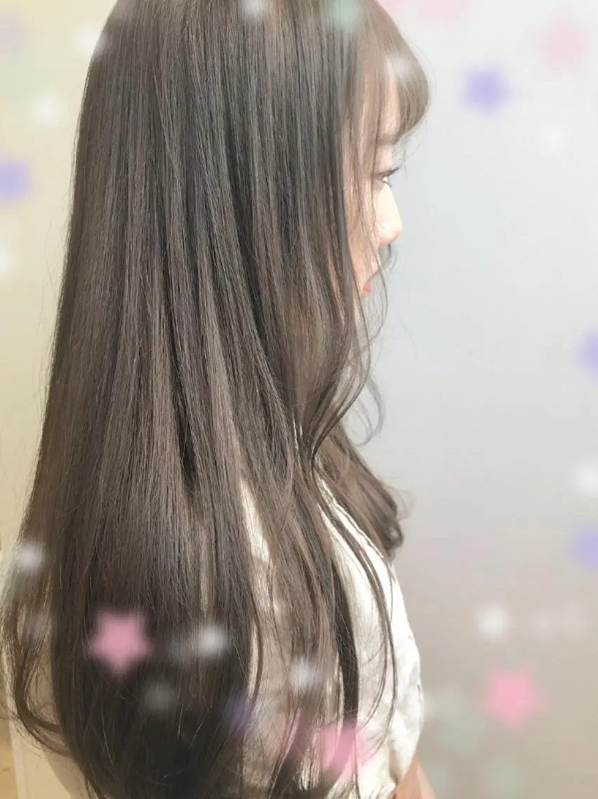 セミロング カラー ベージュカラー 新宿駅近♡個室 ♡関口三都季🌜のヘアスタイル