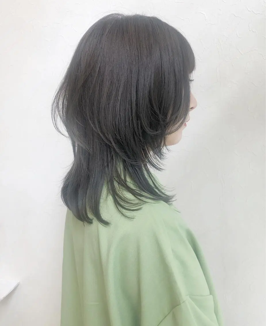 セミロング カラー nakahara madokaのヘアスタイル