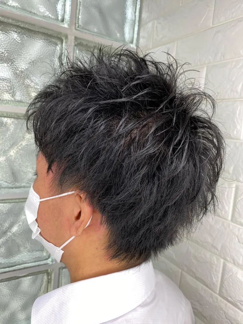 ミディアム メンズ 美容師歴18年 ALBA 齊藤のヘアスタイル
