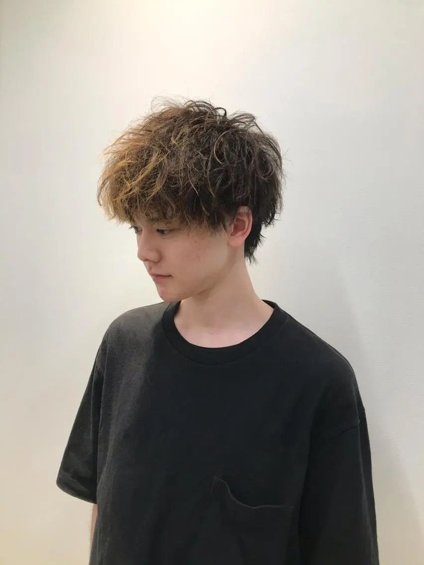 ショート パーマ メンズ ショートヘア相談所✨ 澤里大のヘアスタイル