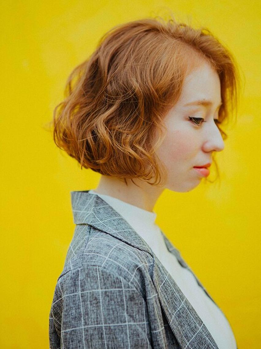 ミディアム カラー パーマ ボブ トップスタイリスト ✨KIRIKA中野✨のヘアスタイル