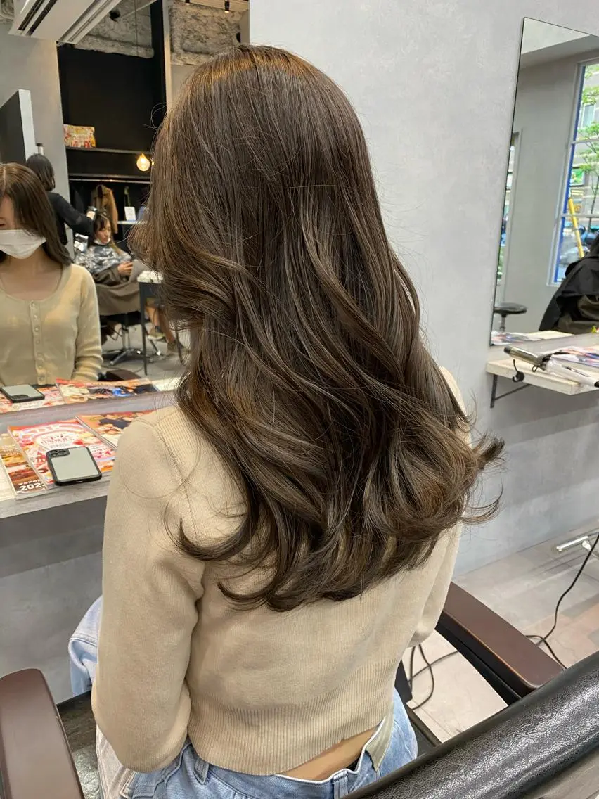 セミロング カラー ヘアアレンジ カット ヘアカラー ヘアセット TOPSTYLIST 🇬🇧JIMMYのヘアスタイル