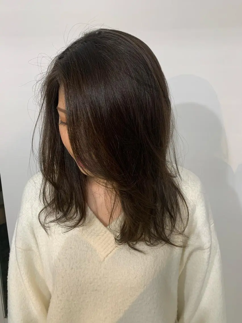 ロング カラー パーマ ヘアアレンジ 加藤 綾華のヘアスタイル