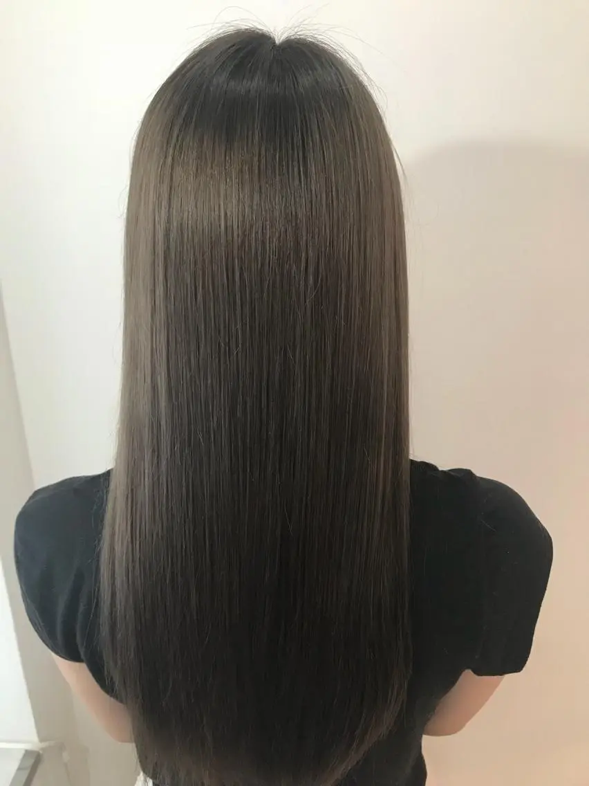 ミディアム トリートメント ウルフカット レイヤーカット上柿のヘアスタイル