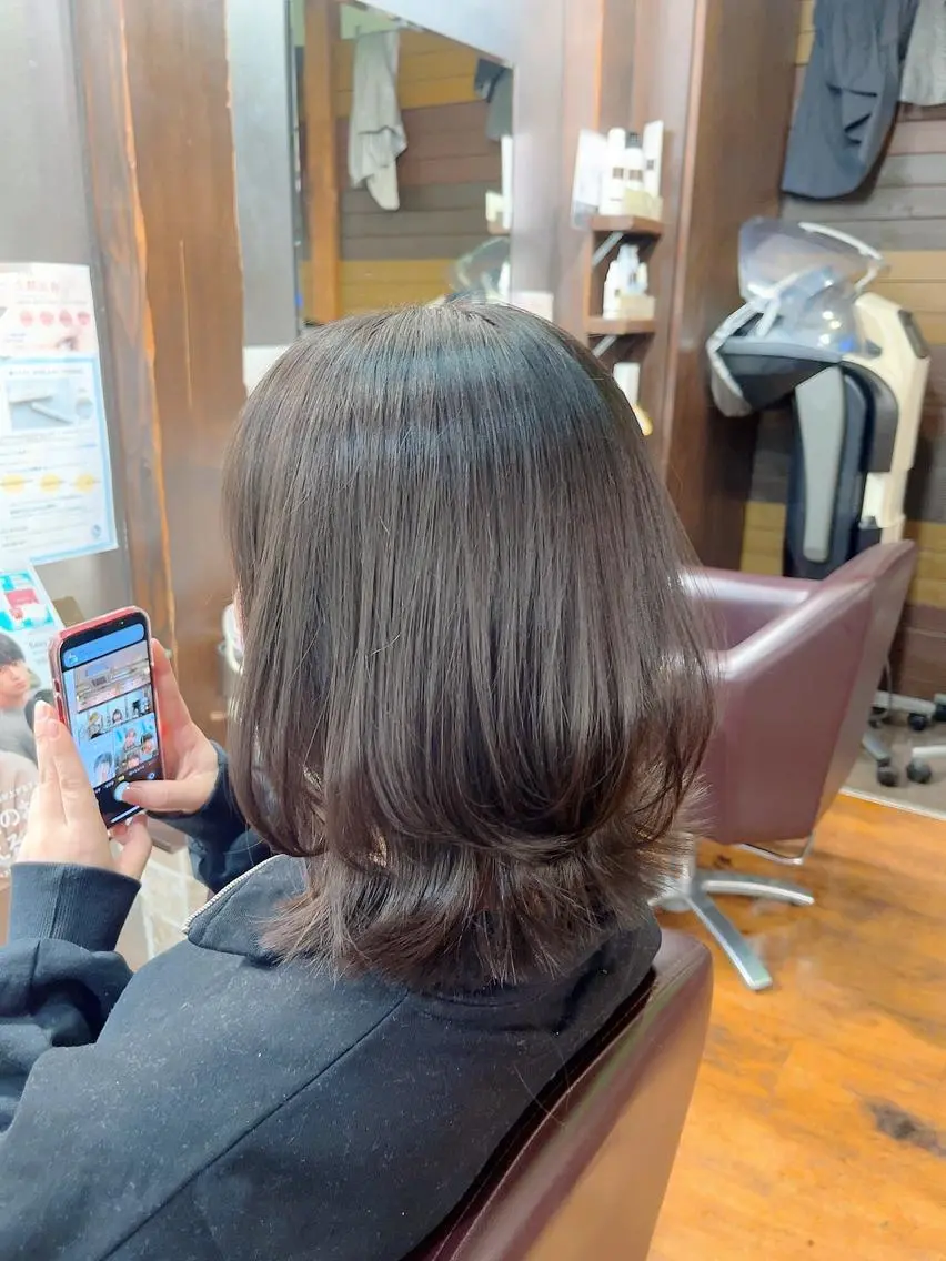 ミディアム 永村 大樹のヘアスタイル
