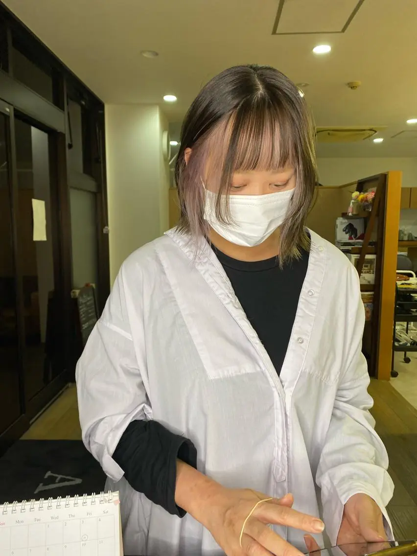 ショート カット ヘアカラー トリートメント ブリーチカラー🫧 森　凪沙のヘアスタイル