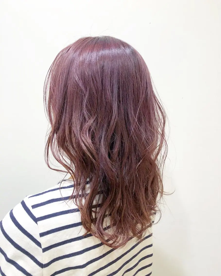 セミロング カラー バイオレットカラー 🫧セントリック経堂 SAKURA🫧のヘアスタイル