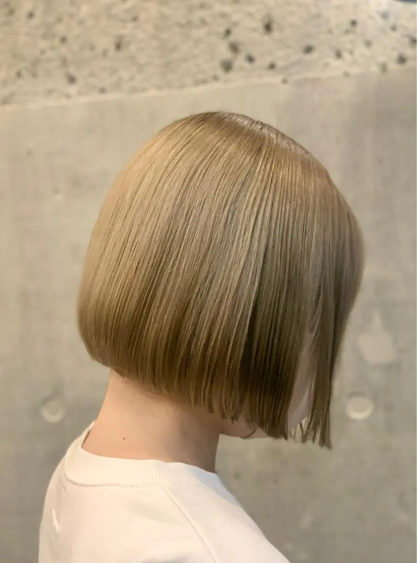 ショート カラー ボブ カット ヘアカラー クバガワ シュンのヘアスタイル