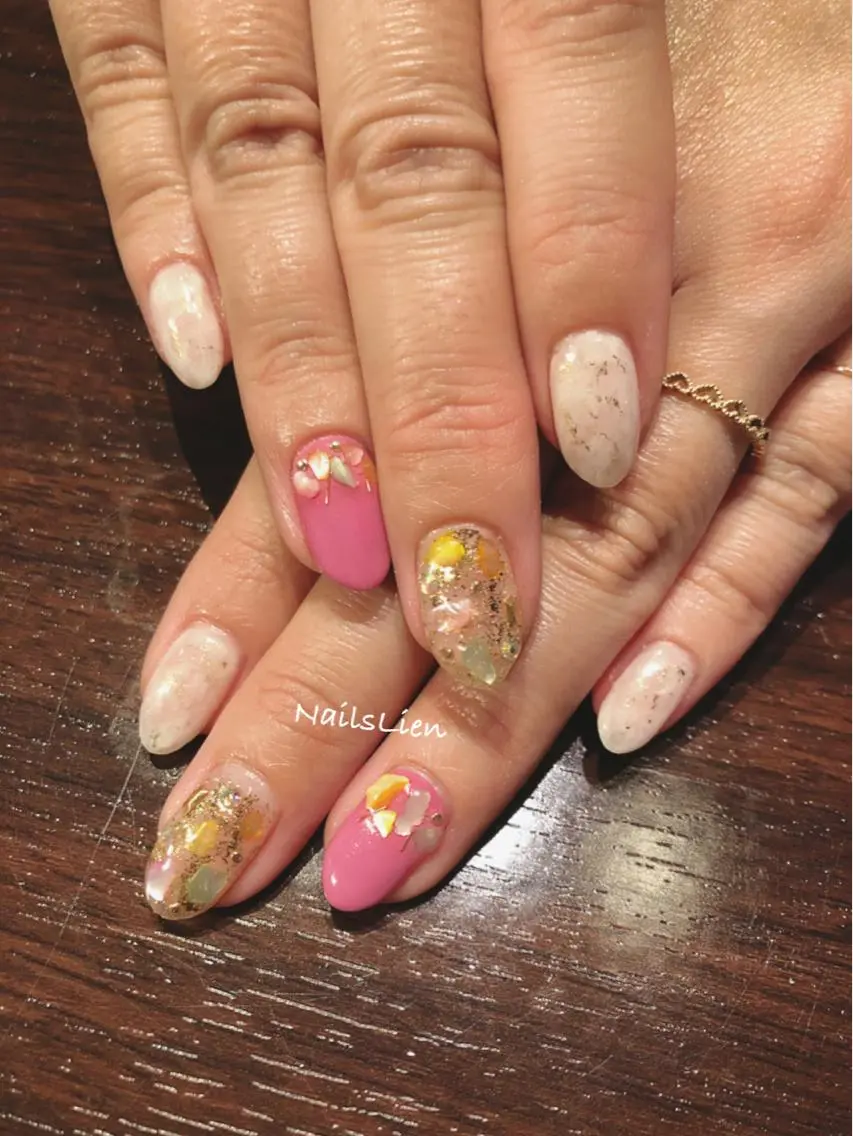 ネイル 春ネイル 夏ネイル studio e n / RiNのネイルデザイン