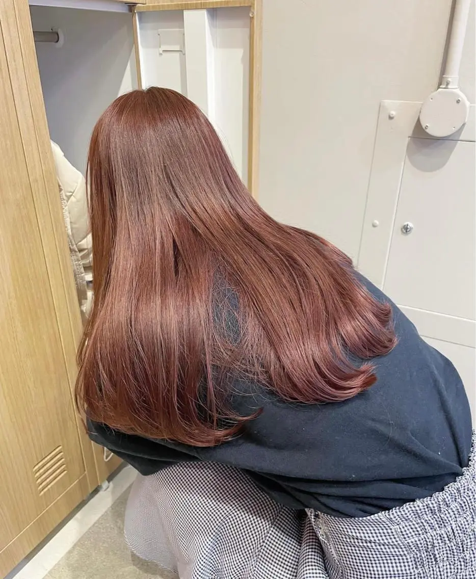 カラー ヘアカラー レイヤーカット🍏 オリーブ/ののかのヘアスタイル