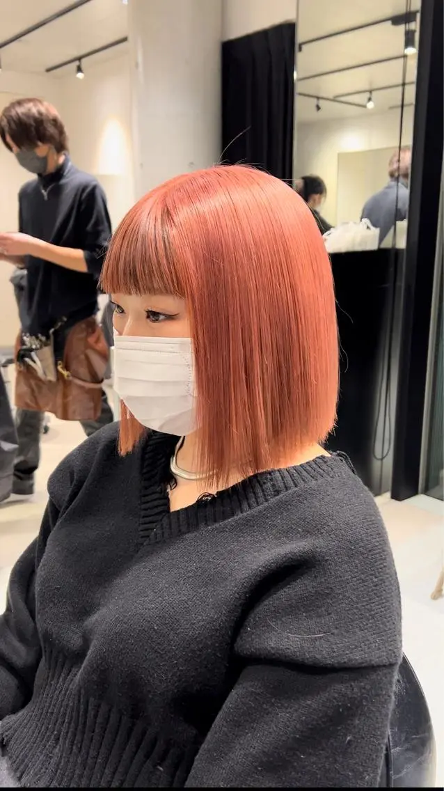 ミディアム カラー カット ヘアカラー トリートメント 赤みゼロ/透明感 カラー🌿KANTAのヘアスタイル
