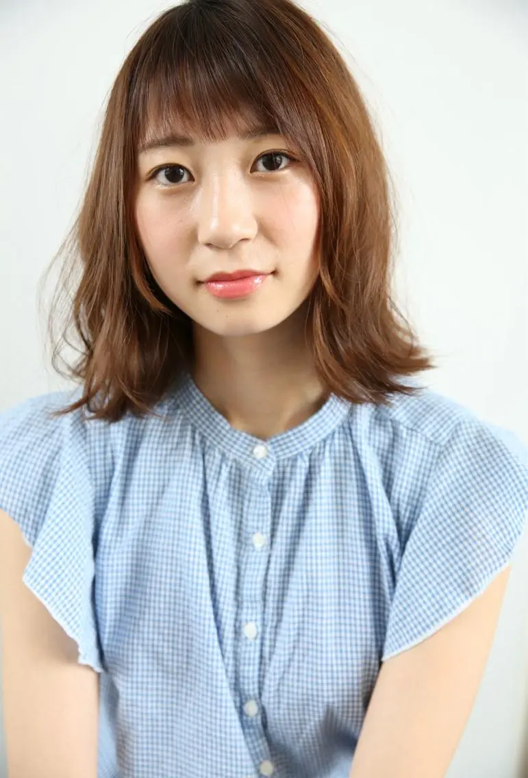 ミディアム ショートボブ ミディアムパーマ アッシュ アッシュブラウン ボブ 井村 拓未のヘアスタイル