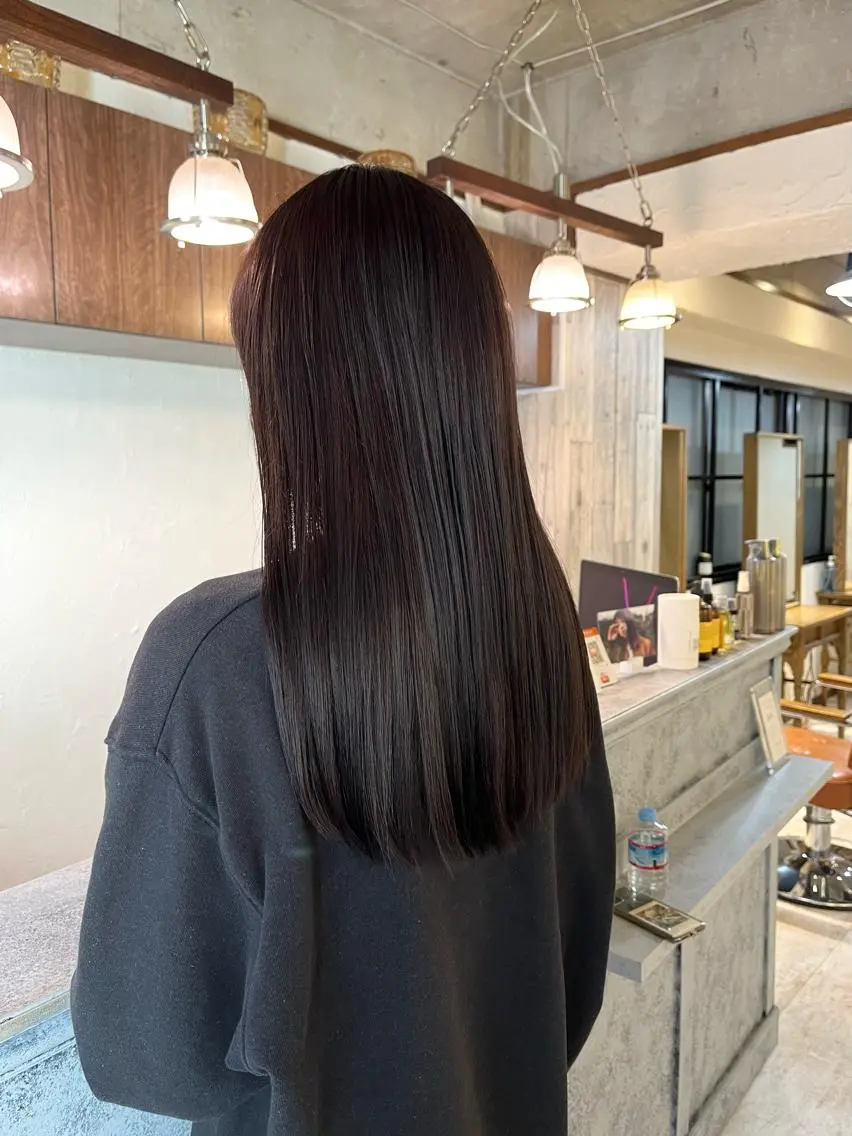 ロング カラー カット ヘアカラー トリートメント MAYU 💚森下のヘアスタイル